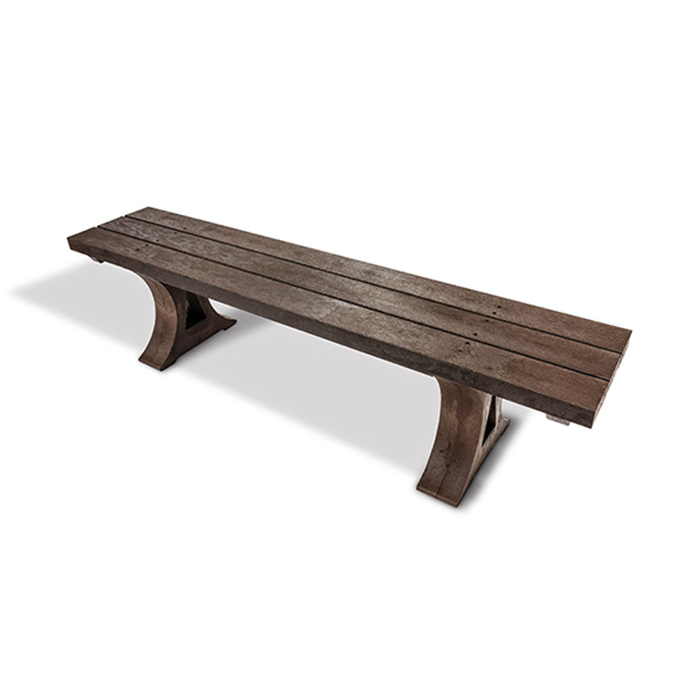 Plastic store backless bench